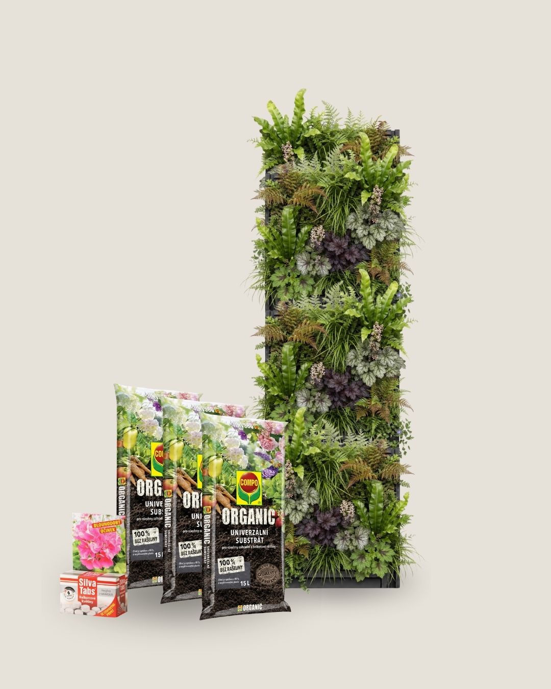 Balíček 10x PlantBox + 3x univerzální substrát COMPO ORGANIC + hnojivo zdarma